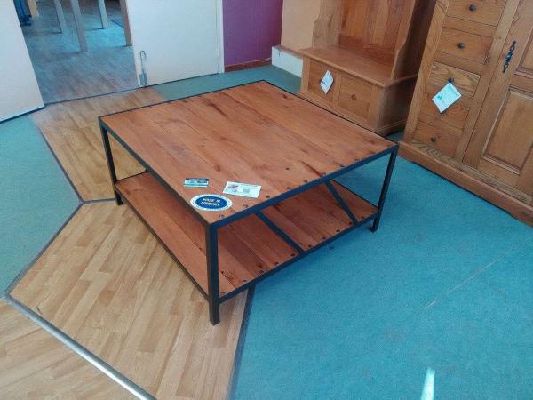 Table basse bois/métal